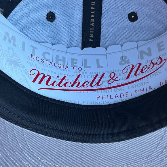 MITCHELL & NESS LOS ANGELES ANGELS SNAPBACK HAT Black Logo Adjustable NEW - Picture 5 of 5
